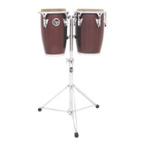 Juego De Conga De Madera Latin Percussion Lp Jr - Rojo Vino