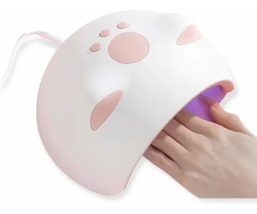 Lámpara Uv Led Para Uñas Gato Kawai Cute 60w Manicure 