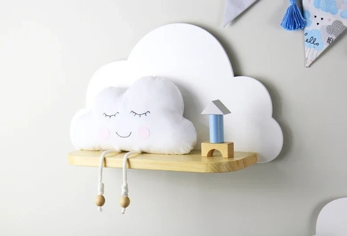 Repisa Nube,repisa Flotante,decoración Infantil