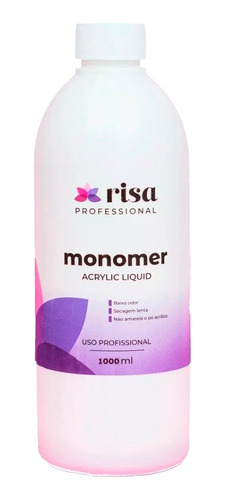 Monomer Líquido Acrílico 1 Litro Risa- Lançamento