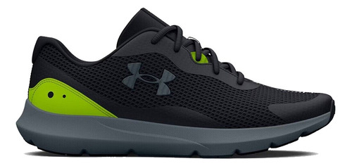 Zapatillas Running Hombre Under Armour Surge 3 Negro Verde