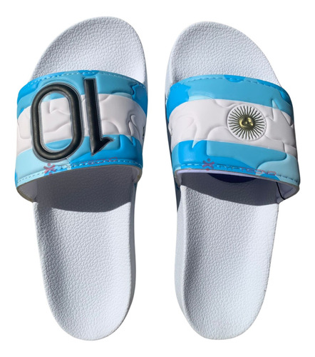 Ojotas Adulto Selección Argentina Messi 10 Afa Ofic. Oferta