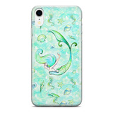 Capinha De Celular Sereia Verde Mergulho