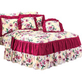 Colcha Queen Size + Sábanas + Cojínes + Fundas P/ Almohadas