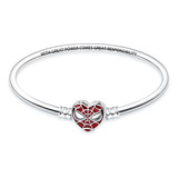 Pulsera Bangle Plata Premium 925 Hombre Araña Apta P/charms