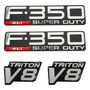 Kit Emblemas F350 Xlt Ford Triton (4 Piezas) Ford Focus