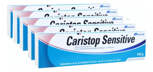 5 Pastas  Caristop Sensitive- Envío Gratis-100% Original