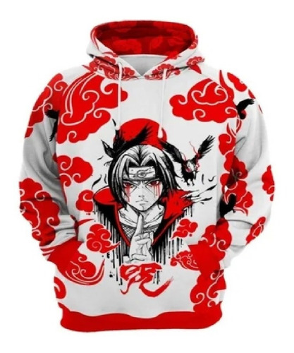 Blusa De Frio Akatsuki Uchiha Moletom De Anime