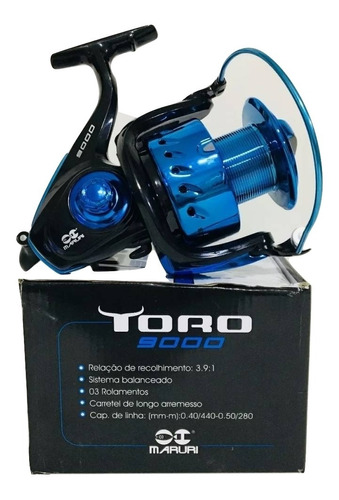 Molinete Toro 9000 3 Rol Maruri Pesca Pesada C/nota