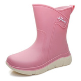 Moda Botas De Lluvia De Mujer Impermeable Calzado Para