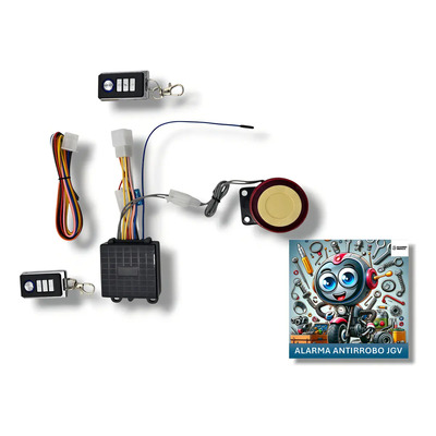 Kit Alarma FASTOYS JGV PREMIUM con Inmovilizador y Encendido Remoto Moto | Meses sin interés