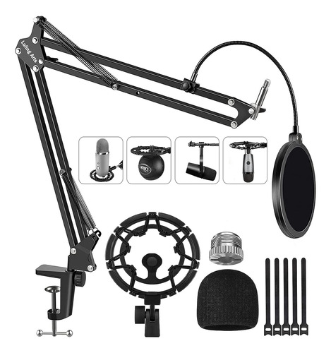 Soporte De Microfono Para Blue Yeti, Snowball, Boom Arm S...