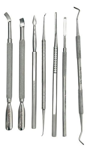 Kit De Cucharillas, Podología Pedicura, Acero Inoxidable 7pz