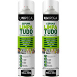 Kit 2 Espuma Limpa Tudo 400ml Couro Sofa Tenis Tapete Bolsa