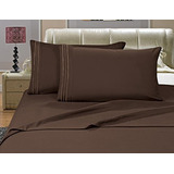 Elegante Confort Hoja De Cama 4 Piezas De Lujo 1500 Egipcio