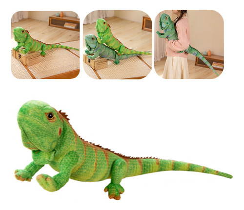 Mb Peluche De Lagarto Realista De 65 Cm, Juguete De Regalo