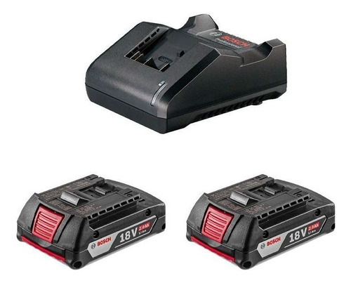 Kit De Cargador Bosch Gal 18 V-20 + 2 Gba 18 V 2,0 Ah