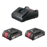 Kit De Cargador Bosch Gal 18 V-20 + 2 Gba 18 V 2,0 Ah