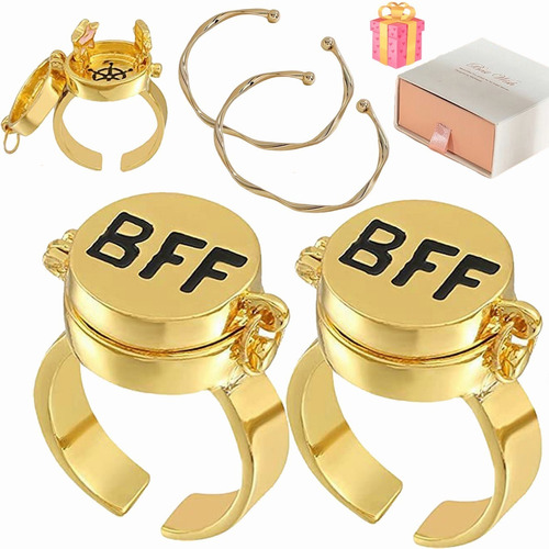 2 Anillos De Bob Esponja Para Mejores Amigos Anillo Bff 2