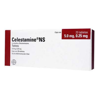 Celestamine Ns Tableta 5 Mg\u002F0.25 Mg, 20 Tabletas | Meses sin interés