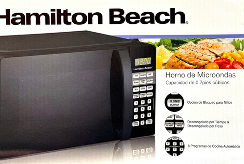 Horno De Microondas Hamilton Beach 700w Diferentes Funciones