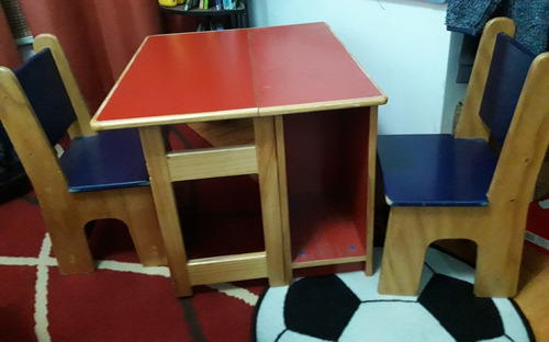 Juego De Mesa Y 2 Sillas Infantil