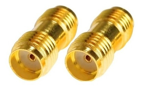 2 X Conector Copla, Unión Adaptador Sma Hembra A Hembra