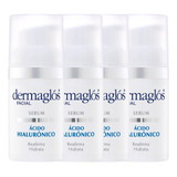 Combo X4 Dermaglos Serum Hidratante Acido Hialurónico 30ml