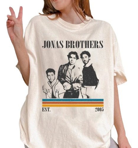 Camiseta T Shirt Algodão Unissex Jonas Brothers Vintage