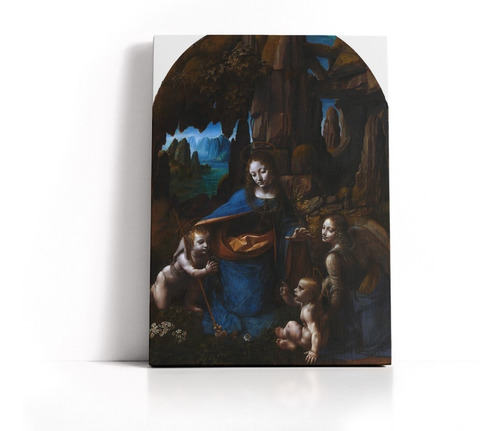 Cuadro La Virgen De Las Rocas De Leonardo Da Vinci 50x70cm