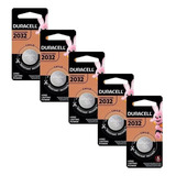 Kit Bateria Botao Litio Duracell Cr2032 3v 5 Unidades