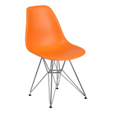 Flash Furniture Elon Series Silla De Plástico Naranja Con .