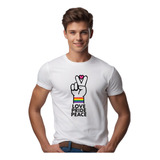 Camiseta Lgbt Love Pride Peace Paz Amor Orgulho M24