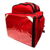 Bag Motoboy Vermelha Com Isopor 45 Litros