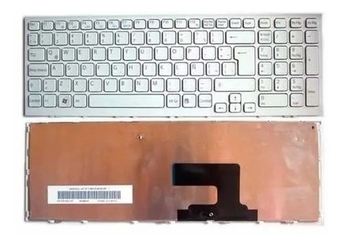 Teclado P/ Sony Vpcee Vpceh Pcg-61611u Pcg-71911u Blanco