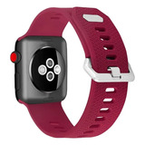 Correa Compatible Iwatch Apple Watch 42/44/45mm-l Vinotinto