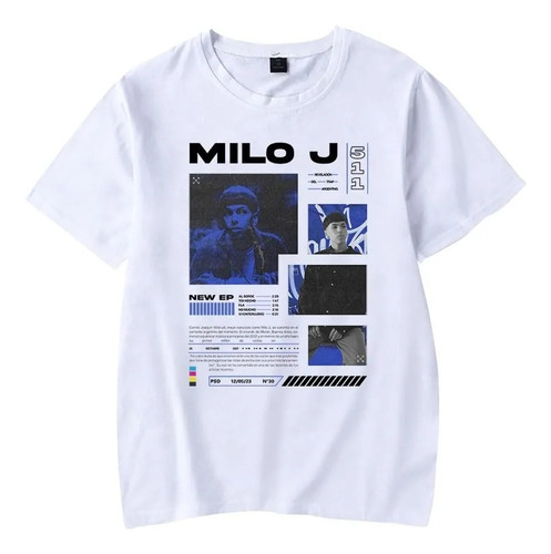 Camiseta De Algodón Con Estampado Gráfico Milo J 511