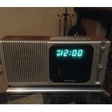 Rádio Relógio Panasonic Rc-205  Made In Japan. O Radio Parou De Funcionar , Optei Por Vender No Estado.  Ler Anúncio. 