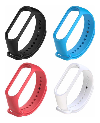 Pack 4 Mallas Para Xiaomi Miband 5 Correa Reloj Smart Watch 