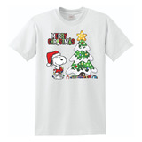 Camiseta Snoopy Navideña, Navidad Estampado De Calidad