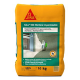 Sika 100 Mortero Impermeable Gris Recubrimiento X 10 Kg