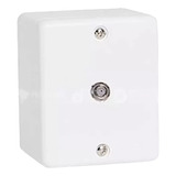 Conj Conector Antena Tv Sobrepor Box Ilumi Cor Branco