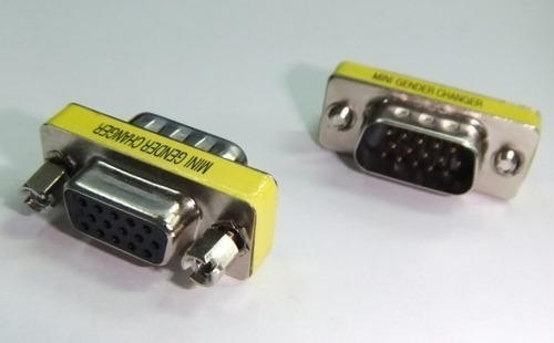 Adaptador Vga Hembra Hembra Db-15 3 Hileras Unir Cables Vga