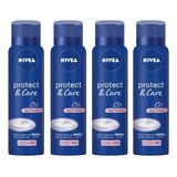 Desodorante Aero Nivea 150ml Fem Protect & Care - Kit C/ 4un