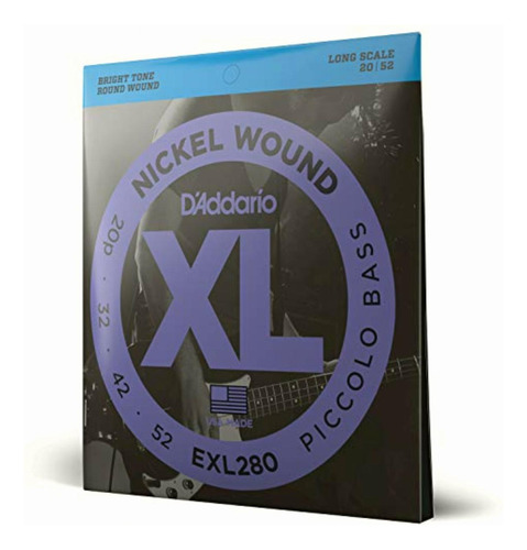 D'addario Exl280 Xl Nickel Wound Piccolo (.020-.052)