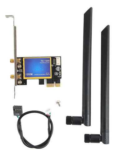 Tarjeta Wifi Pcie, 2,4 G, Doble Banda, 1200 Mbps, Bluetooth