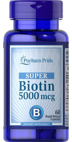 Puritan's Pride | Biotin | 5000mcg | 60 Rapid Capsules