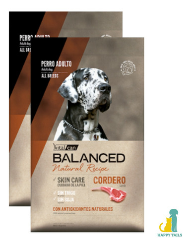 Vital Can Balanced Natural Recipe Cordero 2 X 15 Kg 
