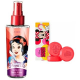 Kit Colônia Princess Avon Branca De Neve + Sabonete Minnie  