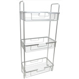 Organizador De Baño Cocina Aluminio Inoxidable 3 Estantes 